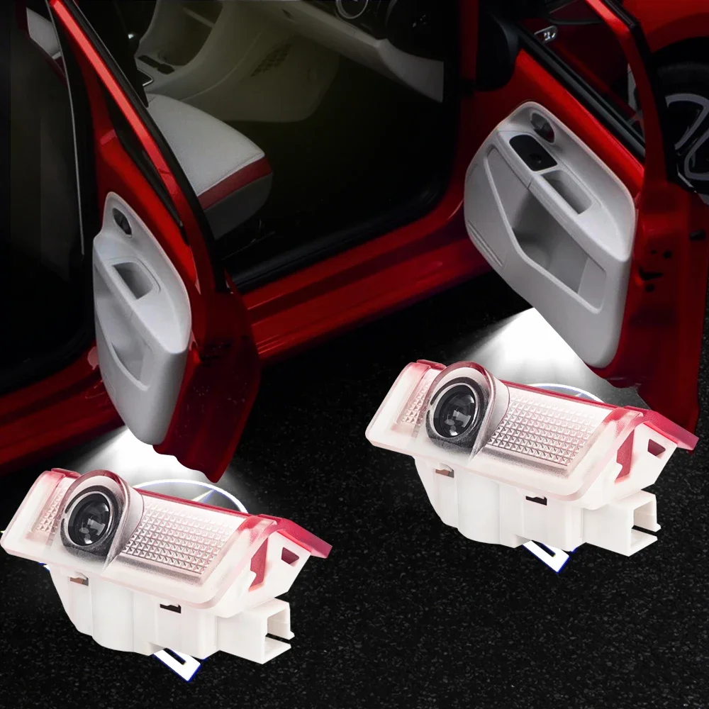 Für A-MG Logo Licht Tür Licht 2PCS AMG Willkommen Licht LED Pfütze Lampe für A-MG W205 W212 W213 C204 GLC GLE Image