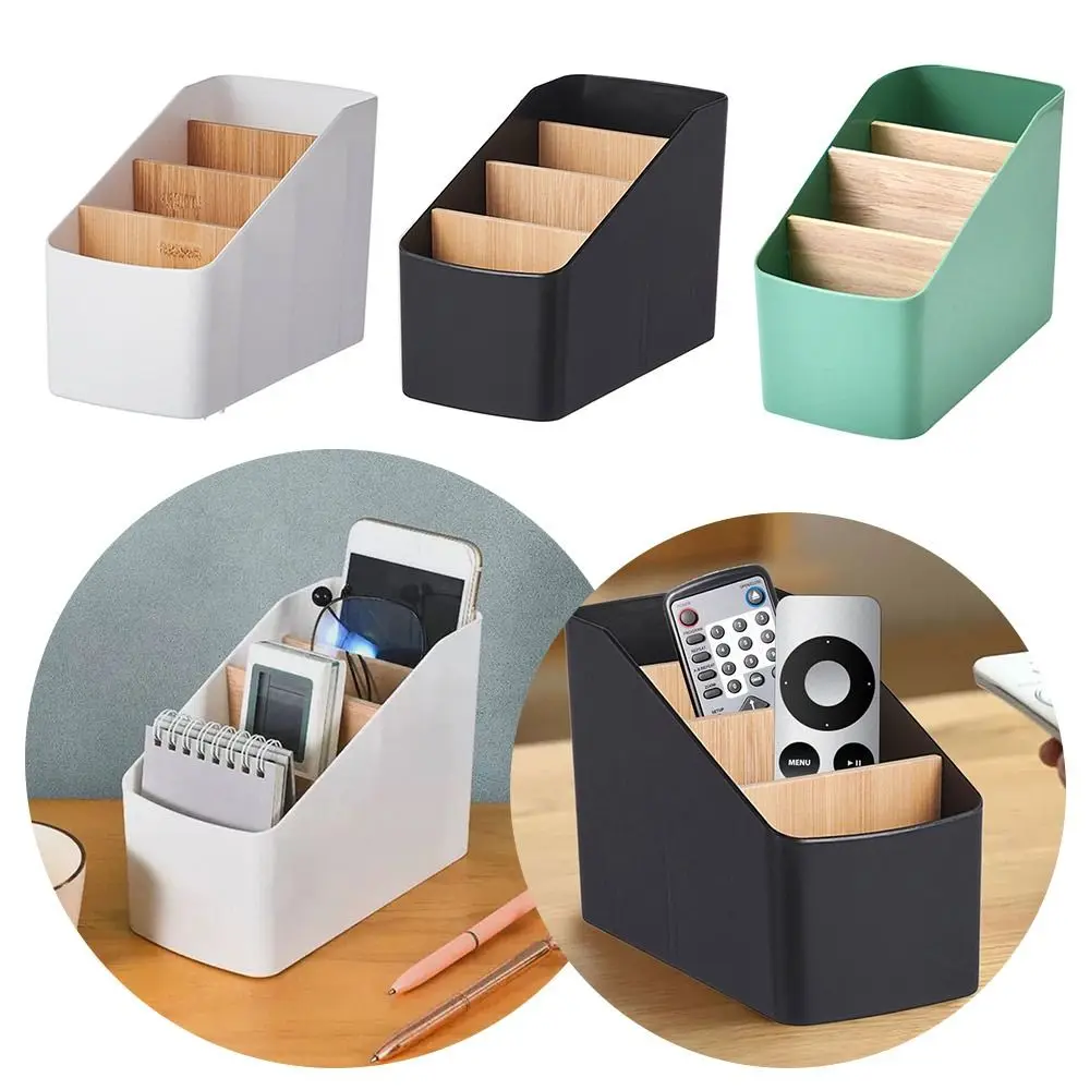 Fernbedienung Organizer TV Fernbedienung Halter Für Tisch Mehrzweck Desktop Storage Box Schlafzimmer Wohnzimmer Organizer Image
