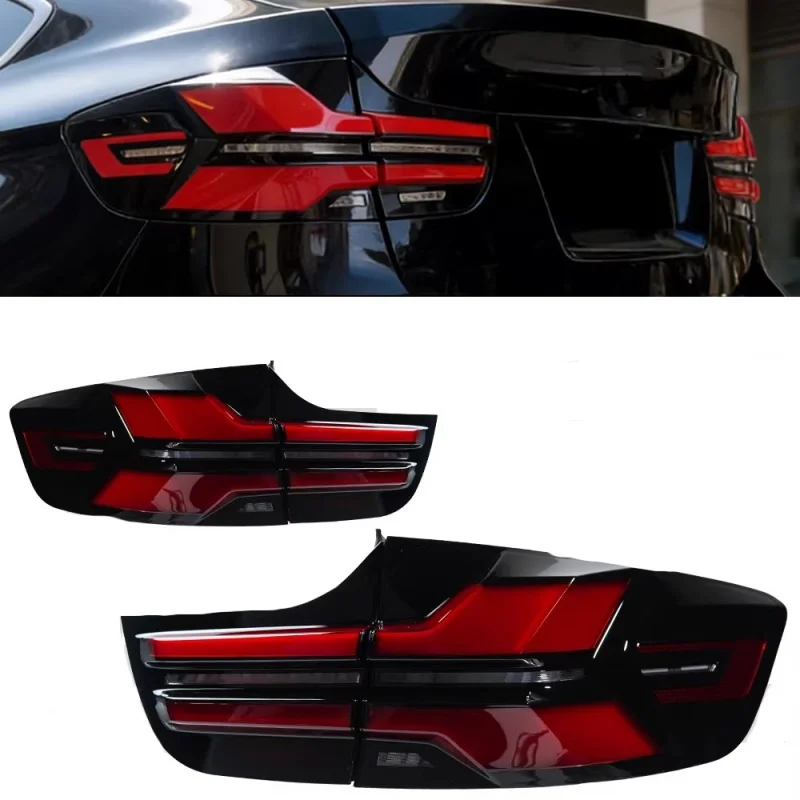 Auto-Rückleuchten-Set für BMW X6 E71 2008-2013, modifiziert mit Tagfahrlicht, Blinker und Bremslicht Image
