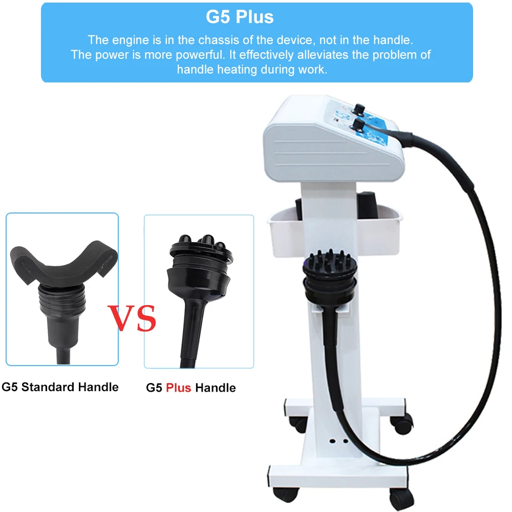 G5 Vibrierendes Schlankheitsgerät Hochfrequenz-Körperformung Cellulite-Reduzierung Massagegerät zur Gewichtsreduktion mit Trolley-Ständer Image