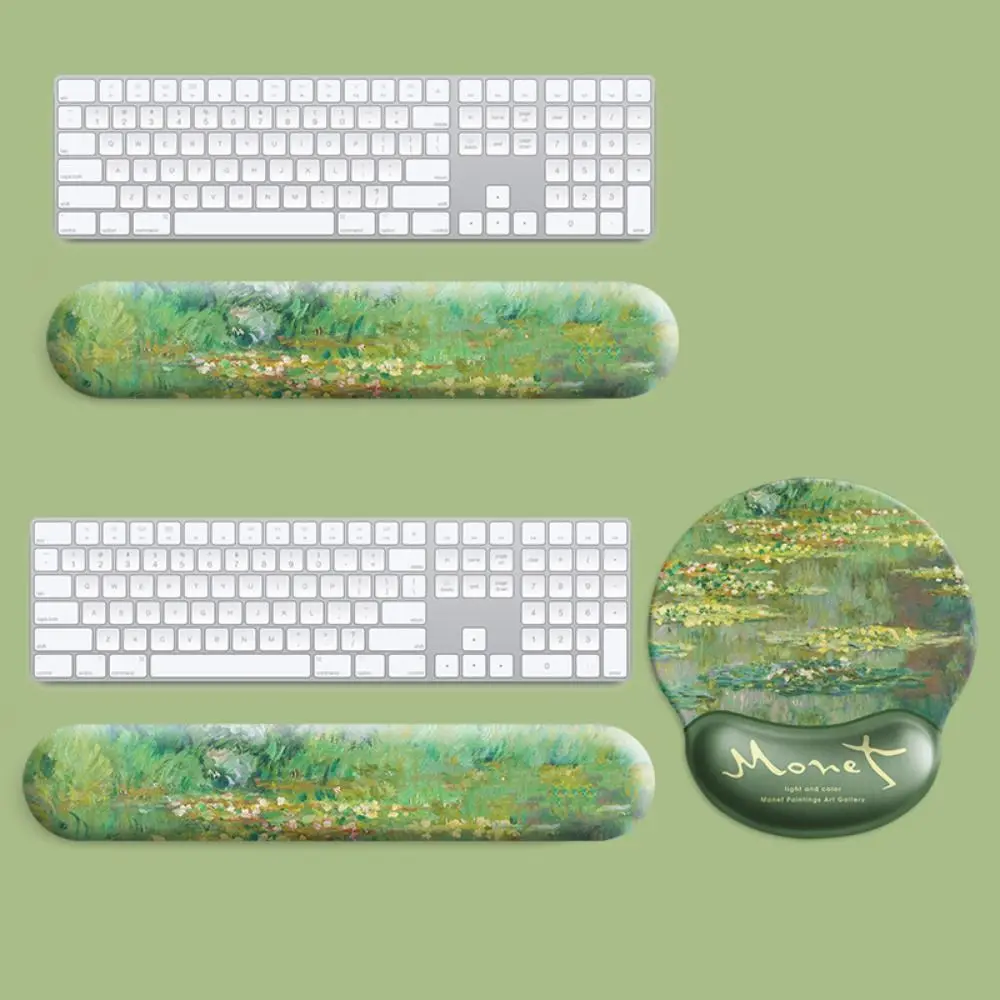 Modisches Büro-Mauspad mit Gel-Handgelenkstütze, ergonomische Laptop-Arm-Handgelenkauflage, nützliche, rutschfeste Schutz-Handstütze Image