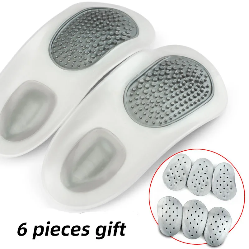 Orthesen Arch Support Massage Einlegesohlen Für Plattfüße Orthopädische Halbe Schuhe Sohlen Einlegesohlen Für Männer Frauen Schuh Pads Fuß Pflege