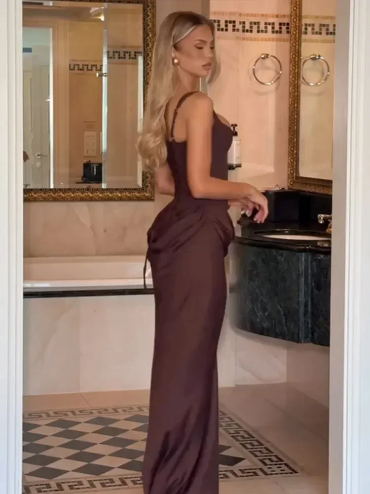 Frauen V-ausschnitt Halter-Backless Mini Kleid Mode Ärmellose Hohe Taille, Figurbetonte Kleider 2025, Neue Sommer Dame Party Urlaub Roben Image
