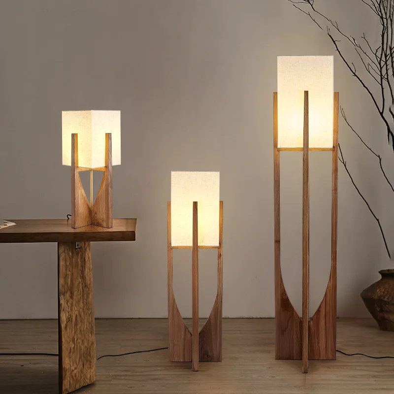 Fairbanks Stehlampe Holz Stehlampe für Wohnzimmer Schlafzimmer Sofa Nachttisch solide nordische Designer Stehlampen