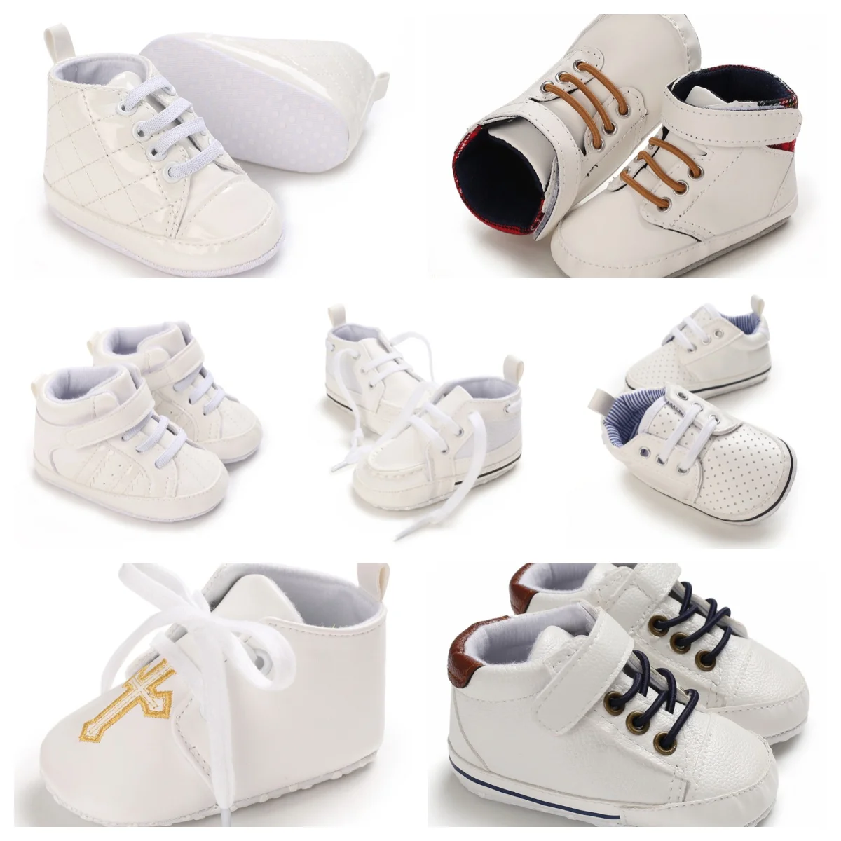 Frühlings- und Herbstschuhe für 0-1 Jahre alte Babys, Lauflernschuhe mit weicher Sohle, Freizeitschuhe, Sportschuhe