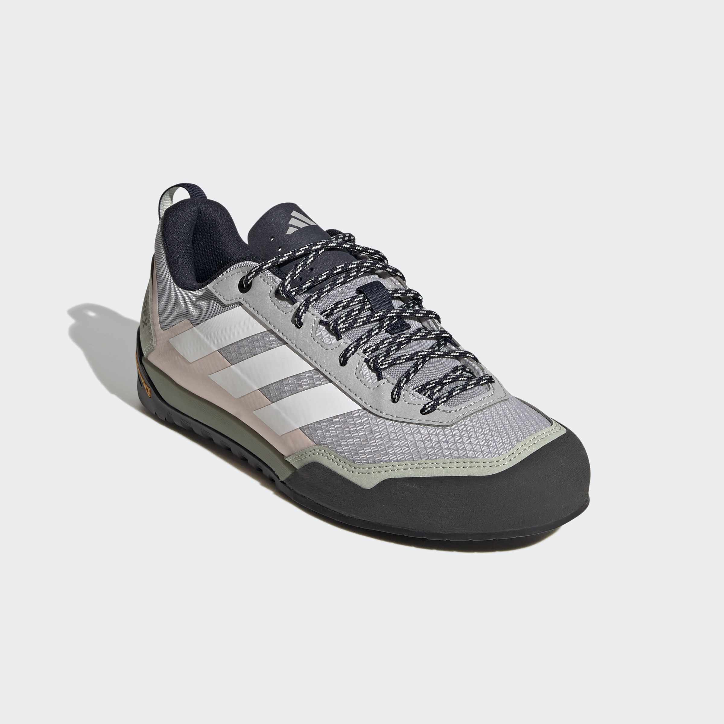 Wanderschuh ADIDAS TERREX "SKYCHASER SOLO ZUSTIEGS", Damen, Gr. 40, sanftes weiß, legend ink, halo grün, Gummi, Synthetik, Textil, Schuhe Wanderschuh