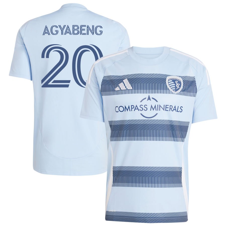 Agyabeng Kwaku Men's adidas Light Blue Sporting Kansas City 2025 One KC Replica Custom Jersey