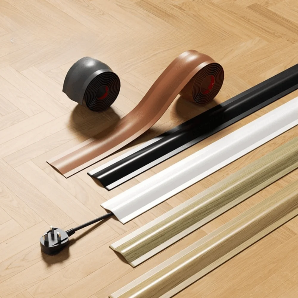 Hochwertige weiche Kabelabdeckung, langlebig, flexibel, Kabelabdeckung, PVC, selbstklebende PVC-Kabelabdeckung für Zuhause Image