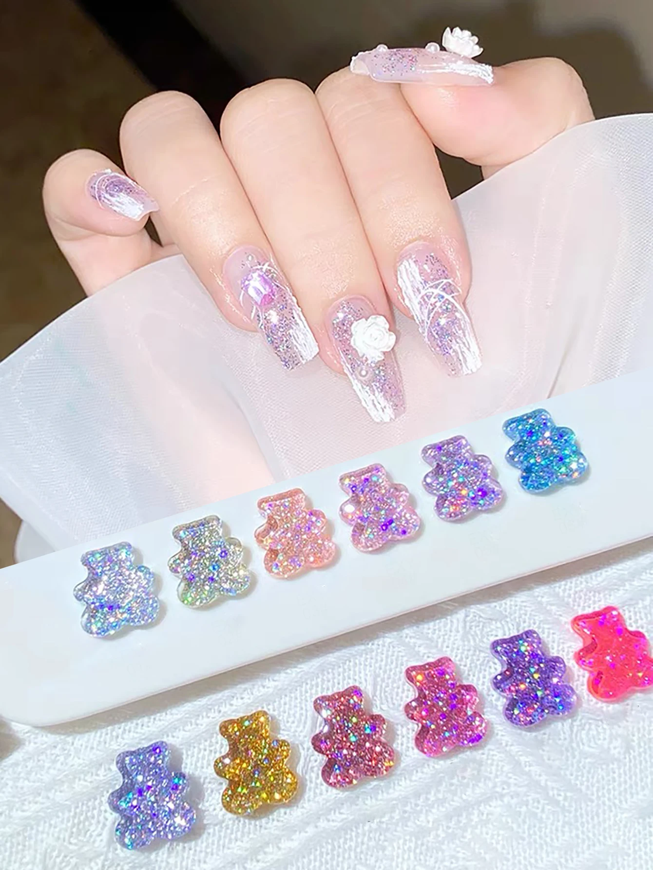 MIANEL 12ML 1PCS Blinkende Bunte Reflektierende Nebula Sieben Farben Strobe Pailletten Gel Nagellack Sommer Nägel Nagel Liefert Image