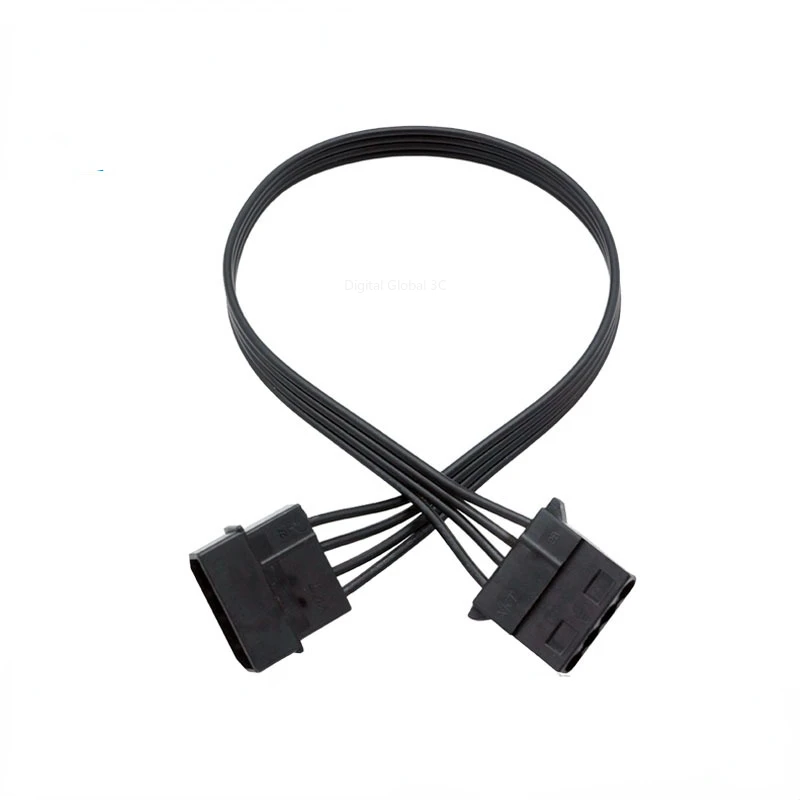 1 x Computerkabel, groß, 4-polig, Stecker auf Buchse, 4P IDE-Stromverlängerungskabel, 18 AWG, für Molex-Stecker Image