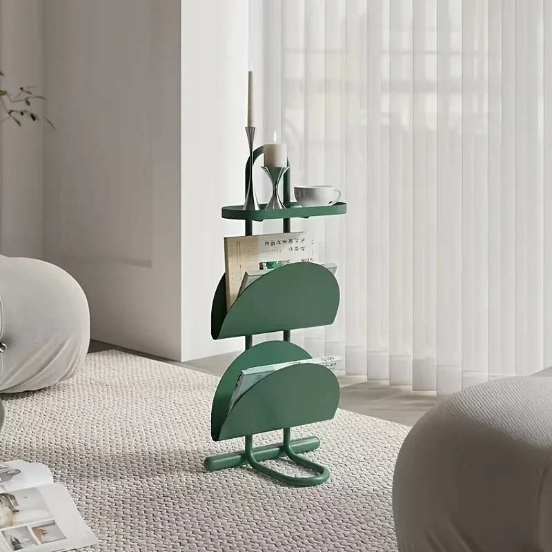 3-stöckiger Sofa-Beistelltisch, Wohnzimmer, Balkon, Couchtisch, Zeitschriften, Bücherregal, Schlafzimmer, Nachttisch, Regal, kreativer Tisch, Seitenkabine Image