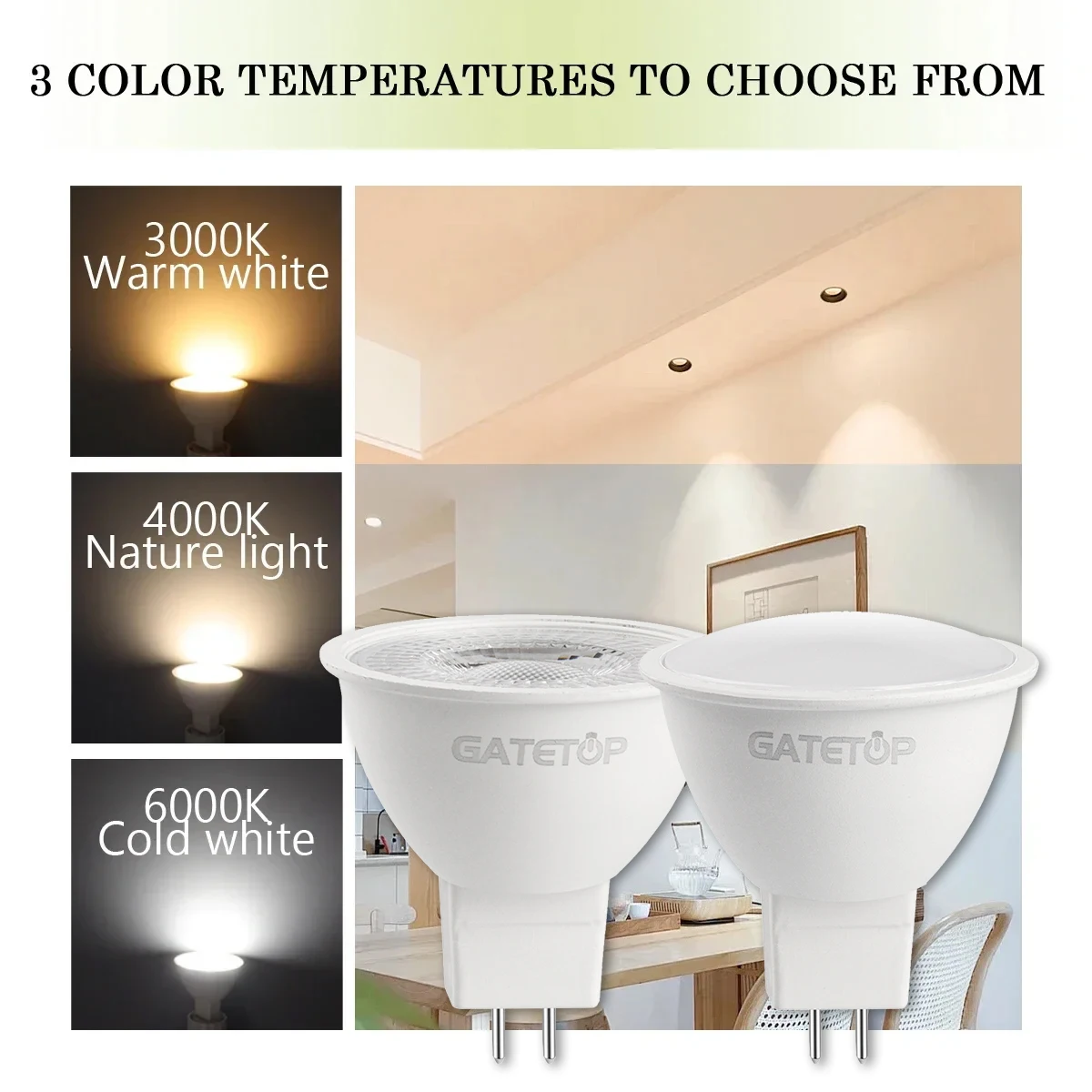 10 Stück LED-Spotlicht AC DC 12 V 24 V MR16 Glühbirne GU5.3 7 W warmes Licht kaltes Licht 700 lm Bombillas ersetzen 50 W Halogenlampe Wohnzimmer