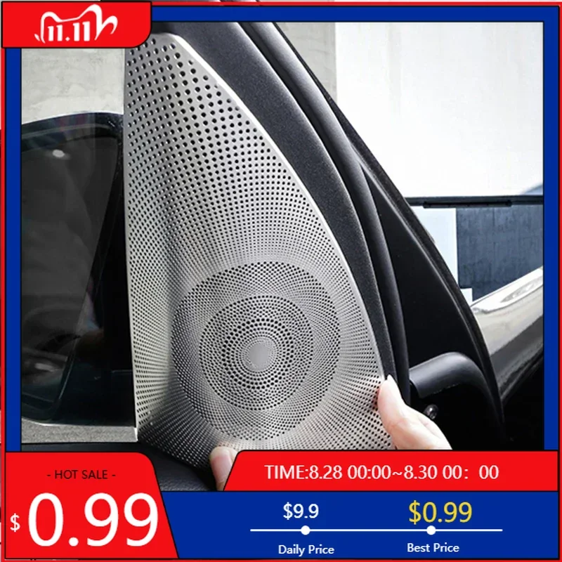 Innenaufkleber, modifizierte Tür, A-Säule, Audio-Lautsprecher-Abdeckung, Dekoration, passend für Mercedes-Benz ML GL-Klasse GLS GLE V166 X166 Image