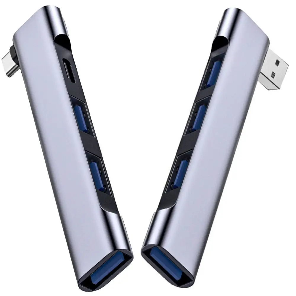 Für Laptop PC Splitter High Speed Docking Station USB 3.0 USB-C HUB PD Lade OTG Adapter Image