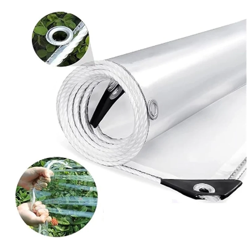 Winddichtes, transparentes, wasserdichtes Tuch, verdicktes PVC-Überdachung, Plane, Terrassen-Sukkulenten-Isolierung, Schneeprävention Image