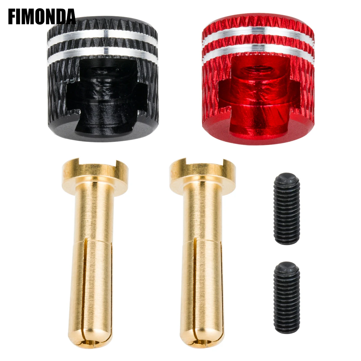 LowPro Bullet Plugs, schweißfreier Hartschalen-Metallkühlkörper, 4 mm/5 mm Set für RC-Autos Image