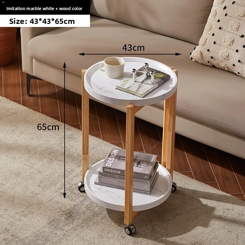 Beweglicher Beistelltisch Wohnzimmer-Couchtisch Mobiler Couchtisch Robust und Langlebig Image