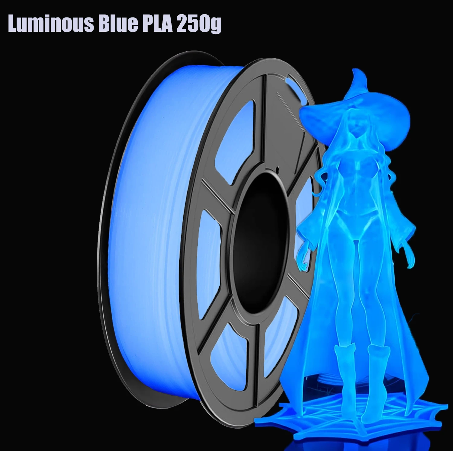Im Dunkeln leuchtendes PLA-Filament, leuchtendes PLA 3D-Drucker-Filament 1,75 mm, Maßgenauigkeit +/- 0,02 mm, passend für die meisten FDM 3D-Drucker. Image