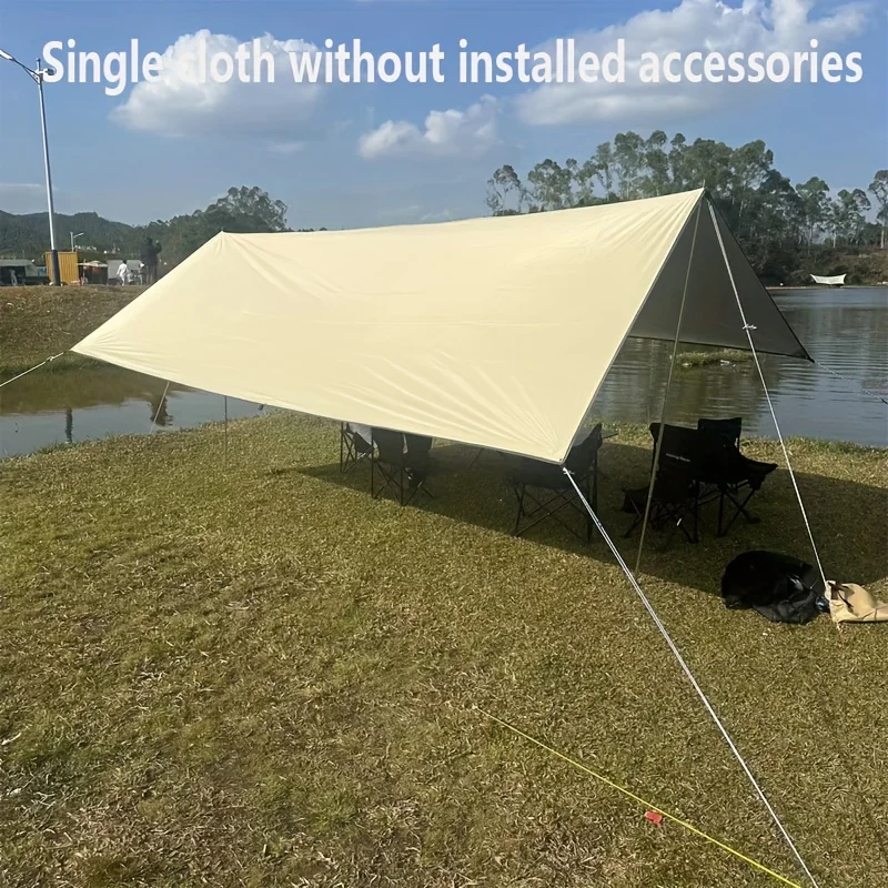 8-Aufhängungspunkte, wasserdichtes und UV-beständiges Zelt, Campinggarten im Freien, Sonnenschirm, Hängematte, Zelt aus Segeltuch, Sonnenschirm Image