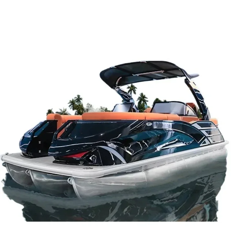 22-Fuß Luxus-Sportboot mit großem Raum für Angeln und Familienfeiern - Komfortable Wasser-Freizeitplattform Image