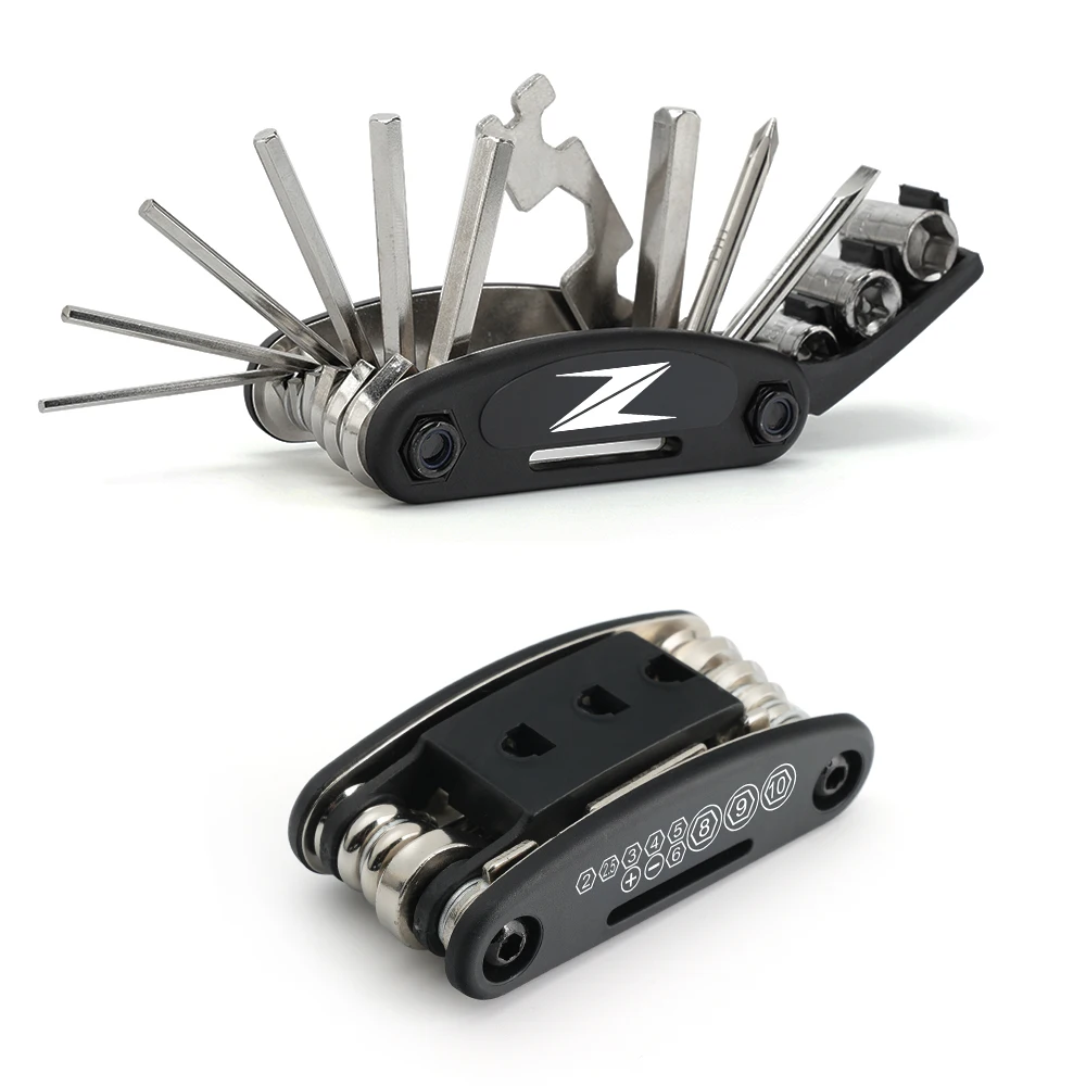 Motorrad-Multifunktionswerkzeug-Reparatur, 16-Funktionen, Schraubendreher-Set für KAWASAKI New Z400 Z900 Z1000 Z800 Z750 Z300 Z650 Image