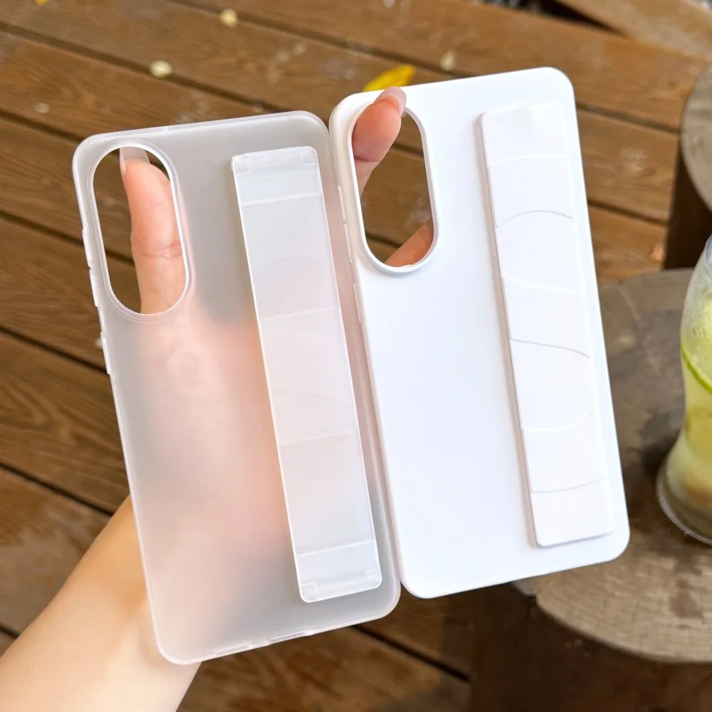 Ultradünne, mattierte Silikon-Armbandhülle für Samsung Galaxy S25 S24 S23 Plus Ultra S25Edge, durchscheinende Hartschalen-Kunststoffabdeckung Image