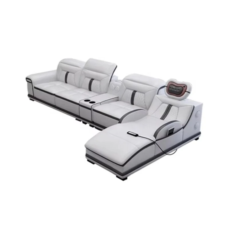 Multifunktionales intelligentes Sofa für das Wohnzimmer, elektrisches Massagesofa, intelligentes Massagesofa aus Leder