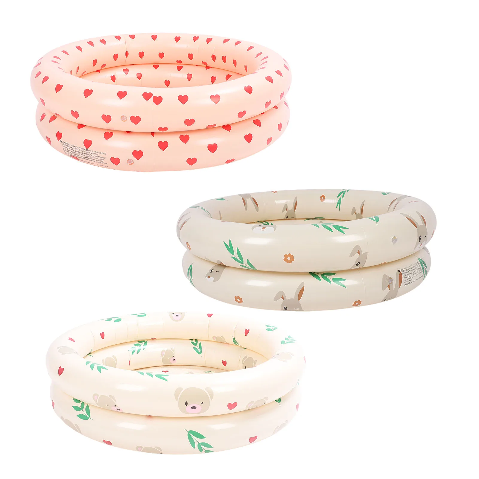 Aufblasbares Kleinkind-Schwimmbecken, vielseitig einsetzbar, kratzfest, einfache Einrichtung, aufblasbarer Bällebadbecken, rund, PVC, faltbar, für den Hinterhof