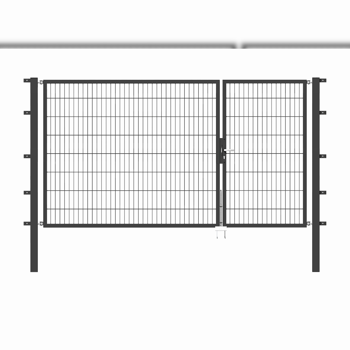 Alberts 647025 Doppeltor Flexo mit Zubehör, anthrazit, Breite 100 + 200 cm, Höhe 160 cm Image