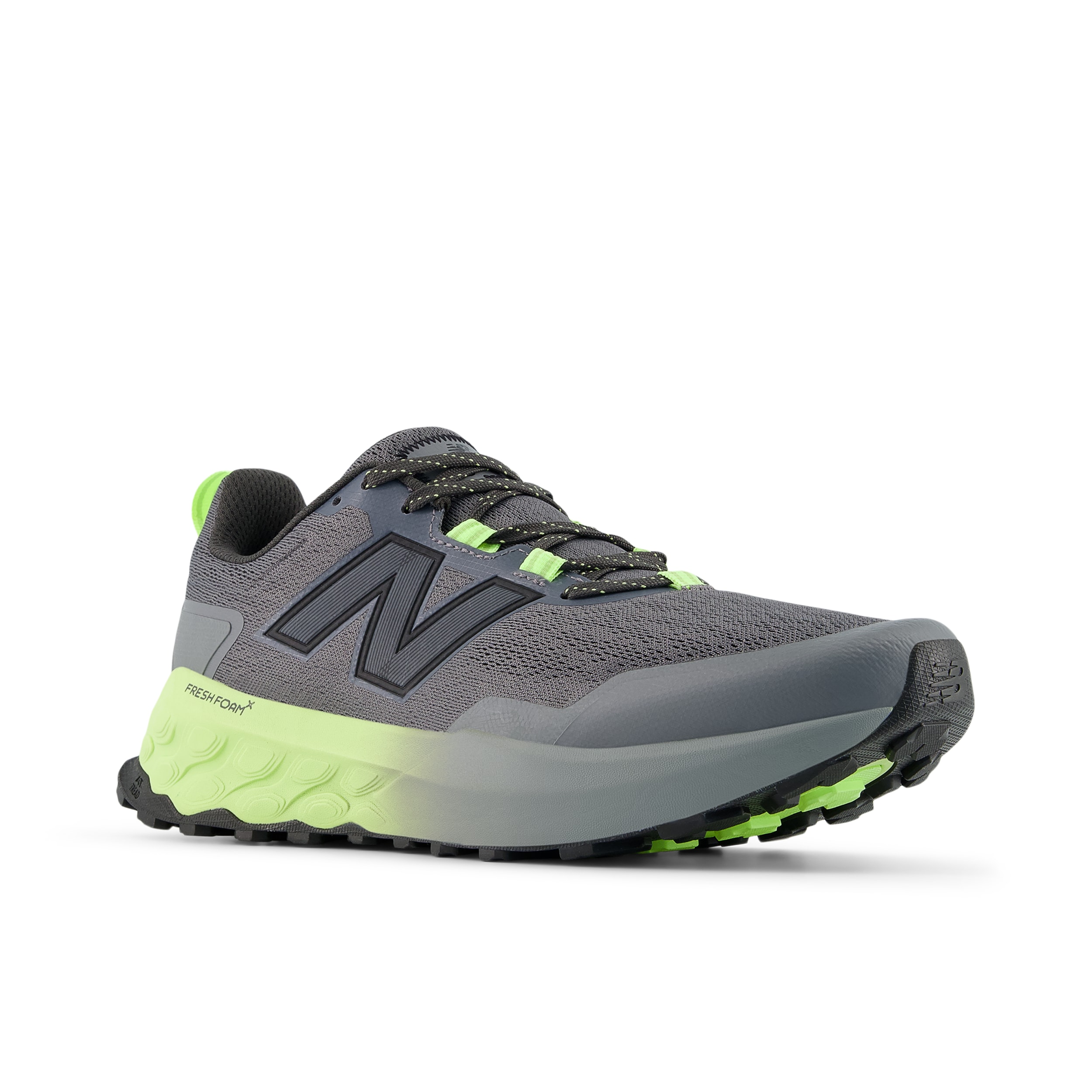 Trailrunningschuh NEW BALANCE "GAROE", Herren, Gr. 47,5, castlerock, Synthetik, Textil, Schuhe, Laufschuh