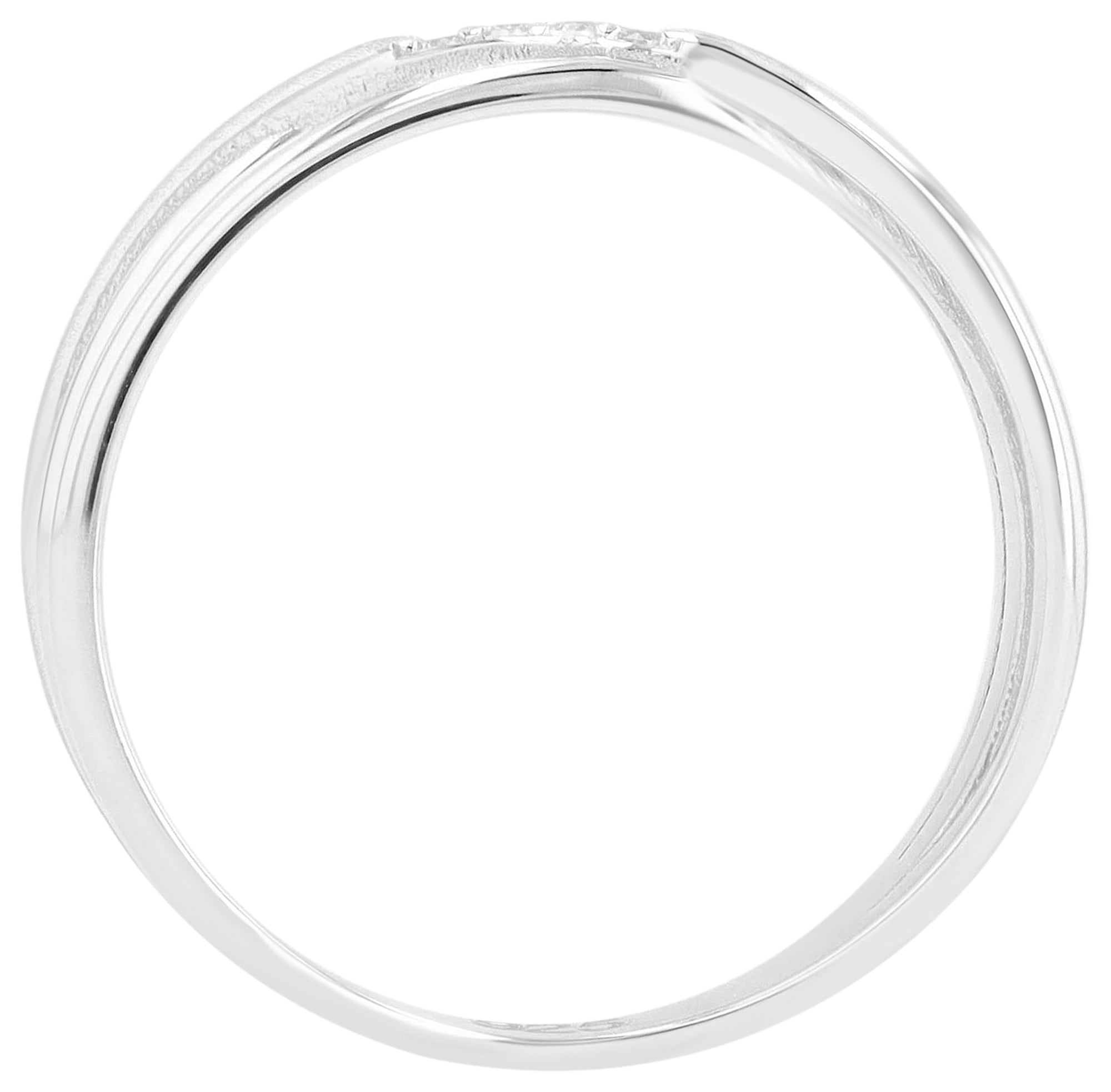 Fingerring ADELIA´S "Damen Ring aus 925 Silber mit Zirkonia" Gr. 54, silber, Fingerringe, Damen, 54, Silber 925 (Sterlingsilber), Fingerring