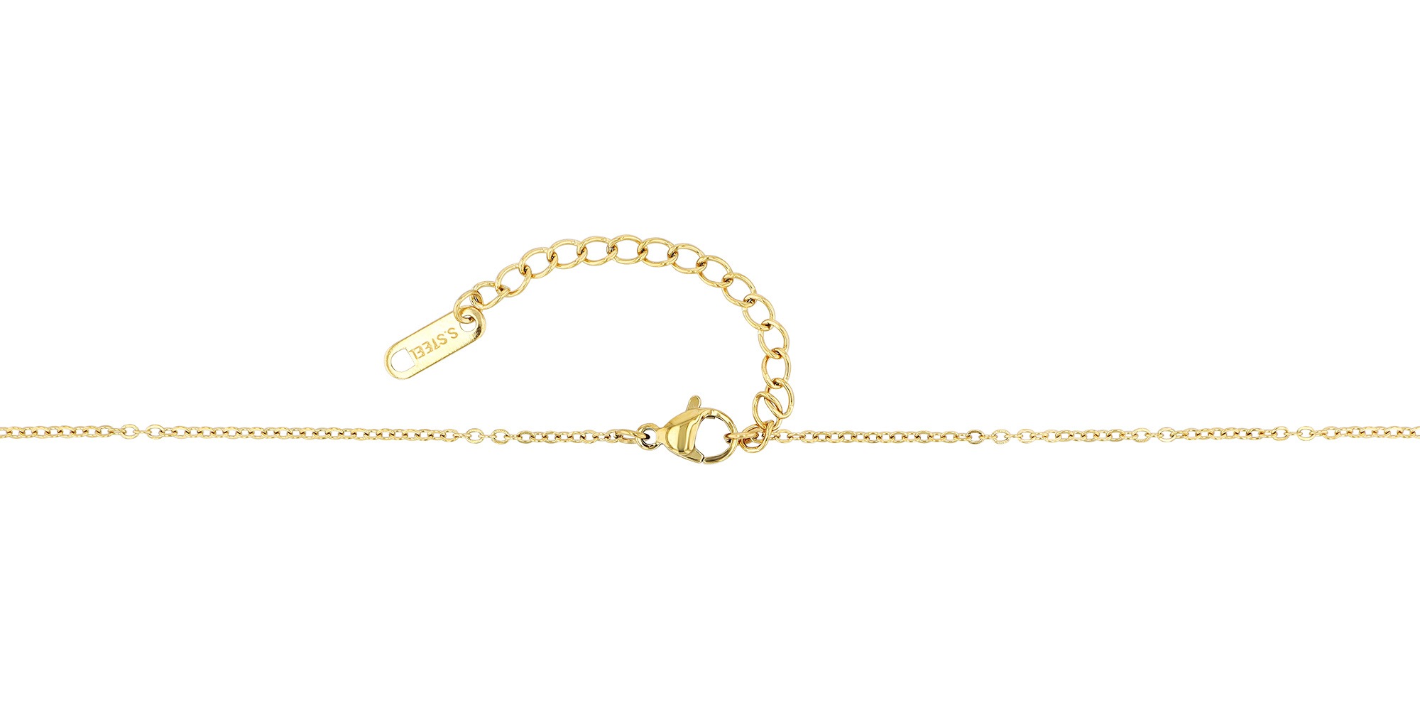 Kette ohne Anhänger ADELIA´S "Damen Halskette mit Anhänger – Herz aus Edelstahl", gold, Halsketten, Damen, 45cm, Edelstahl, Zum Verschenken – ideal zum einfach so Image