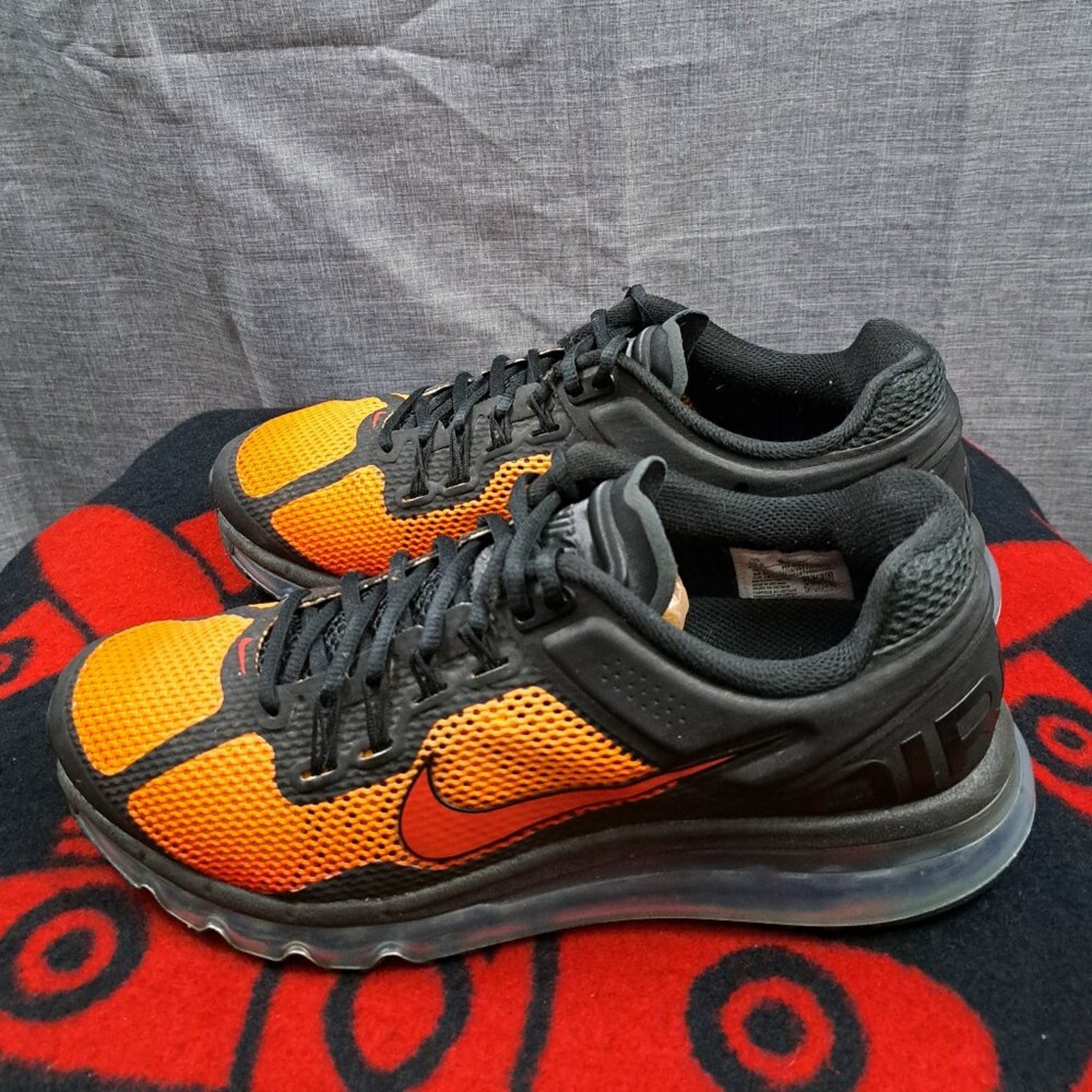 Nike Shoes | %Size 10.5 Nike Air Max 2013 Shoes "Sunset" Black Resin Hf4887-873 Men's / A 19 | Color: Orange/Yellow | Size: 10.5