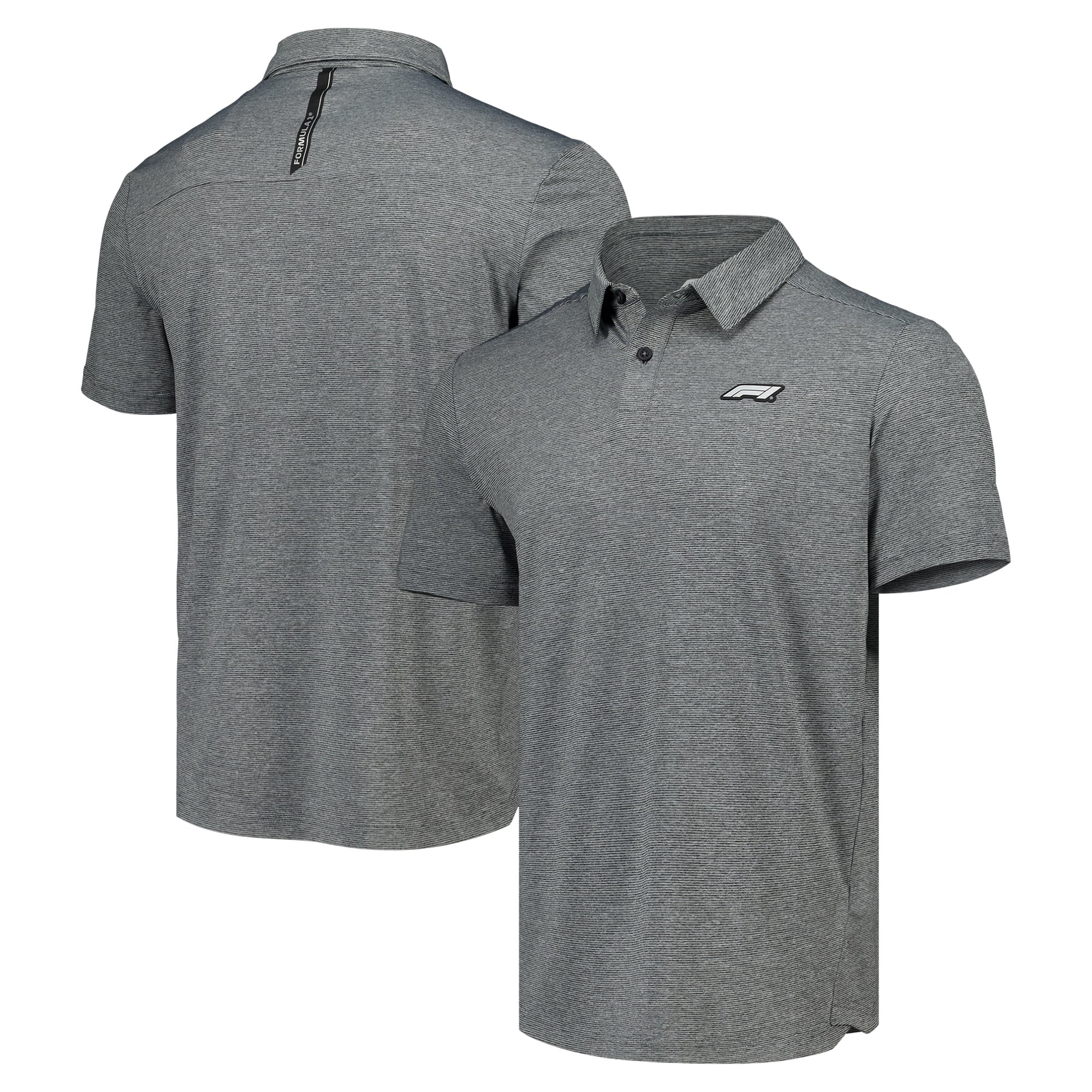 Polo rayé emblématique de Formule 1 - Gris - Homme Taille: XS
