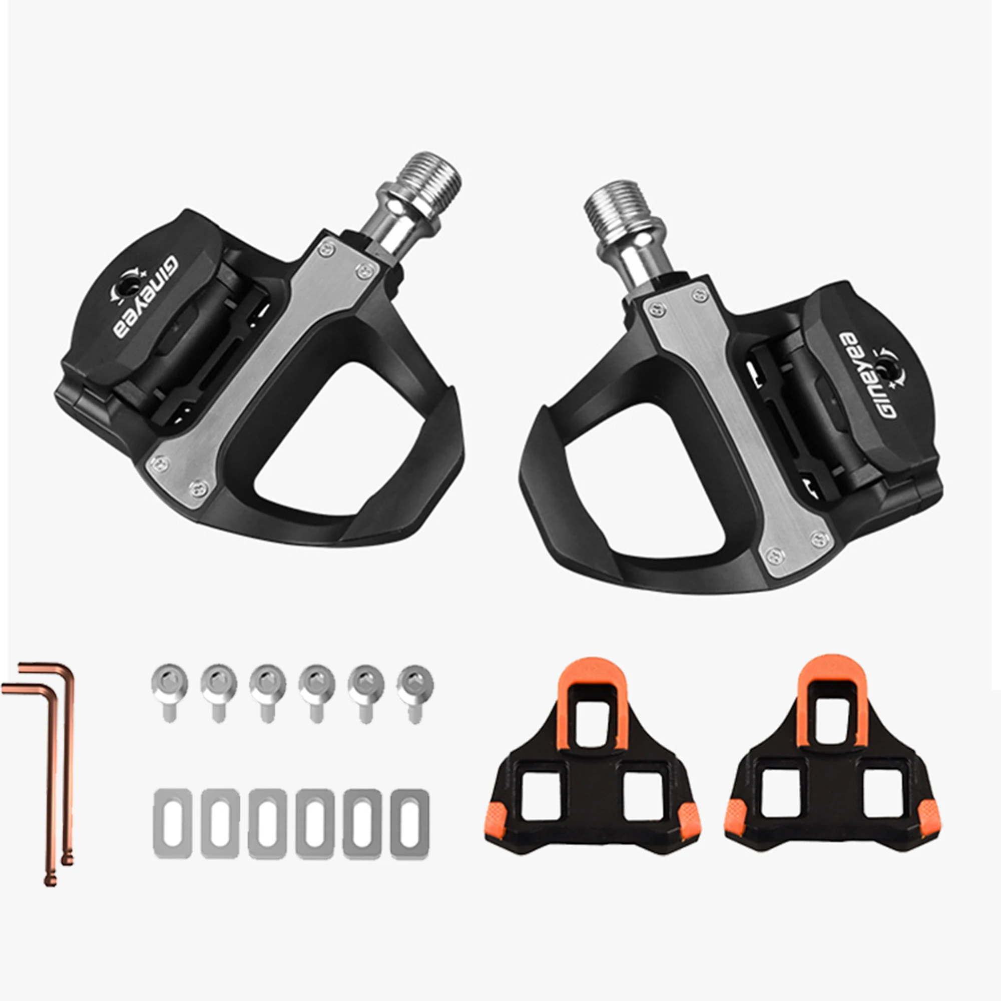 Pedale per bici da strada RACEWORK Pedale con cuscinetti ultraleggeri modello in fibra di carbonio per pedali professionali per bicicletta autobloccanti SPD Keo
