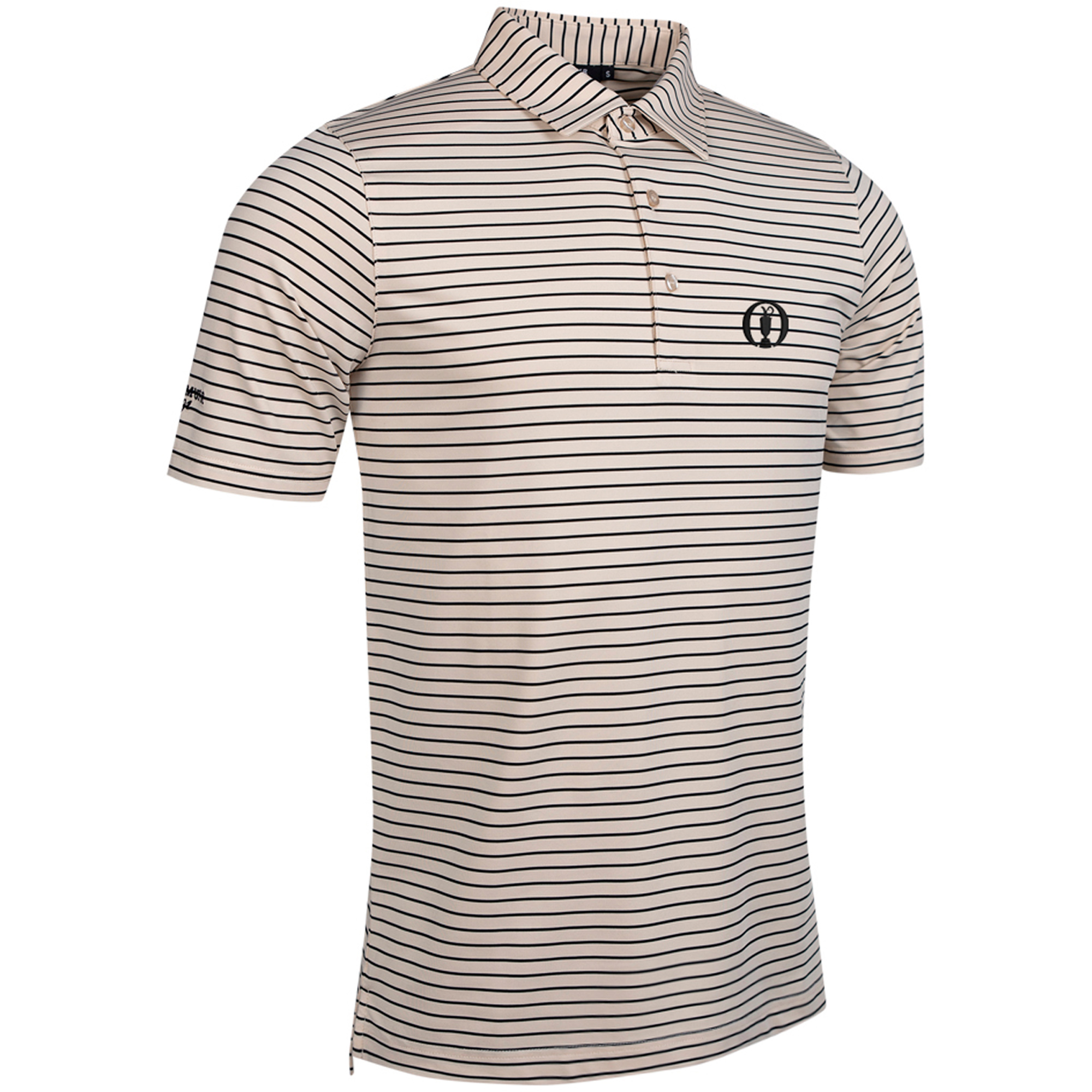 "The Open Glenmuir Muirhead Gedruckt Polo - Leinen/Schwarz" Image