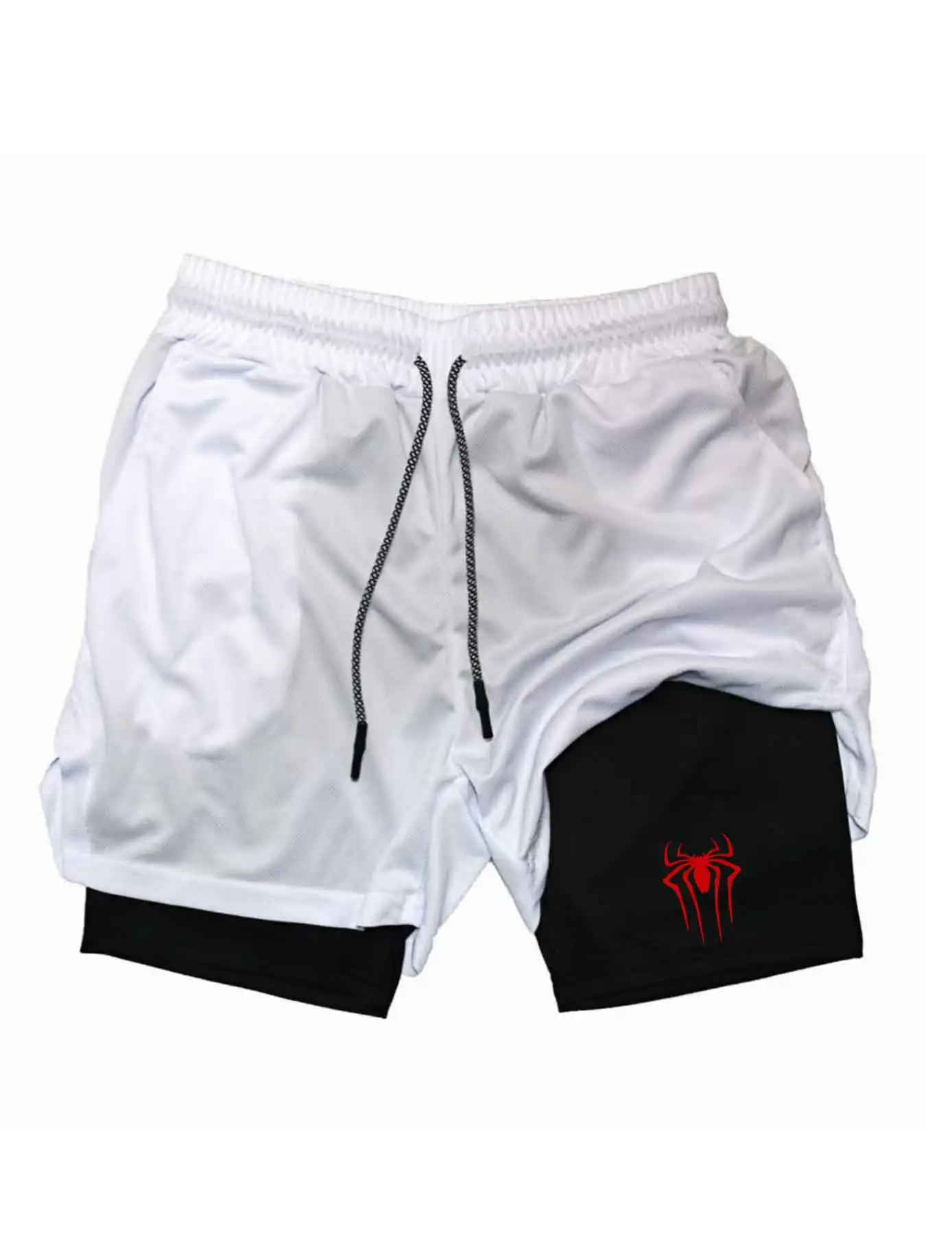 Shorts de sport Spider 2-en-1 pour l'été 2025, shorts de course à pied, shorts de sport de loisirs, vêtements de sport de fitness, shorts à double couche