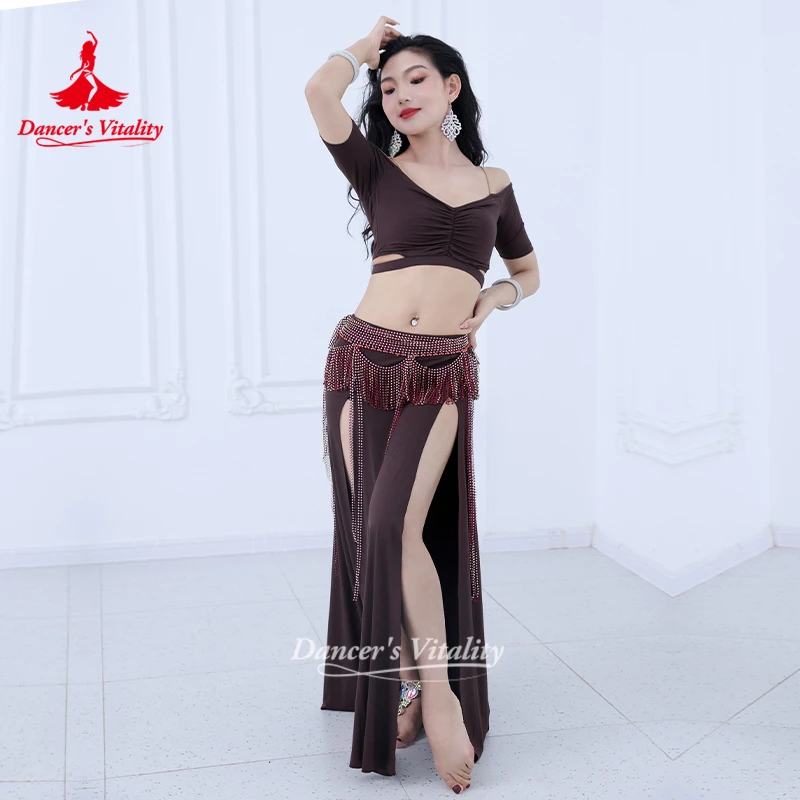 Costume de danse du ventre pour femmes, vêtements d'entraînement confortables et respirants, danse orientale, Costume Sexy et à la mode, vitalité du danseur