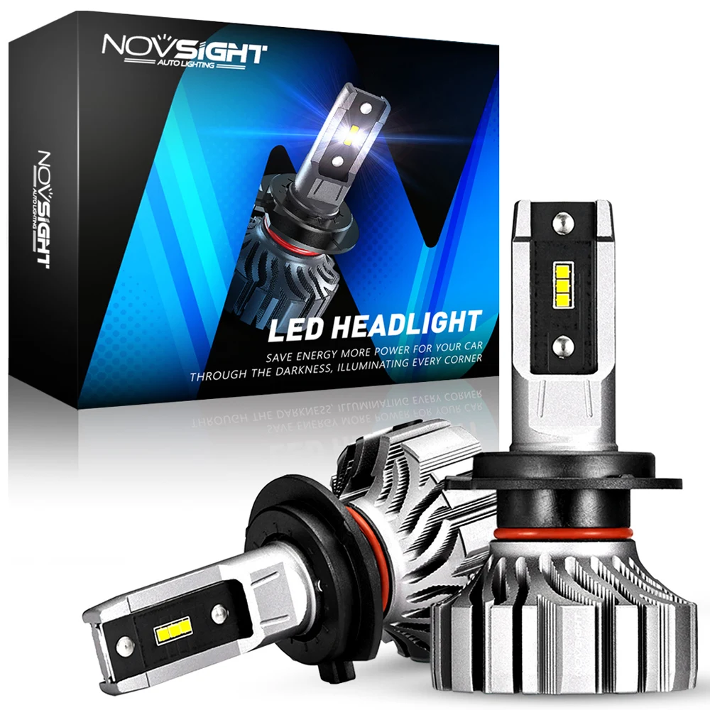 NOVSIGHT H4 Led faro 9005 HB3 9006 HB4 9012 H1 H3 H7 H11 H8 H9 lampadine per fari Auto 50W 8000LM 6500K fendinebbia Auto faro