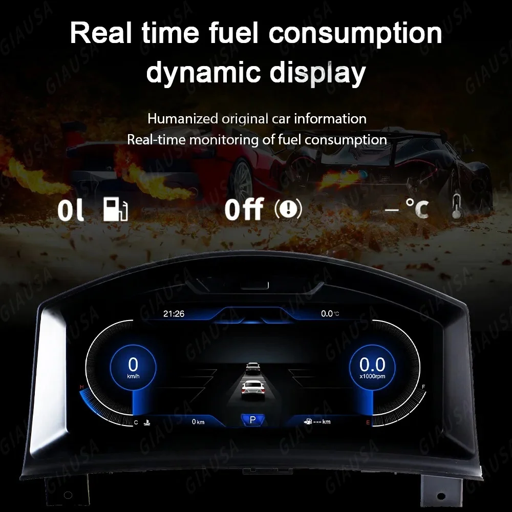 AFJY Linux-System für Opel Astra 2004–2010, 12,3 Zoll, digitales Auto-Armaturenbrett, Tachometer, virtuelles Cockpit, LCD-Instrumentencluster Image