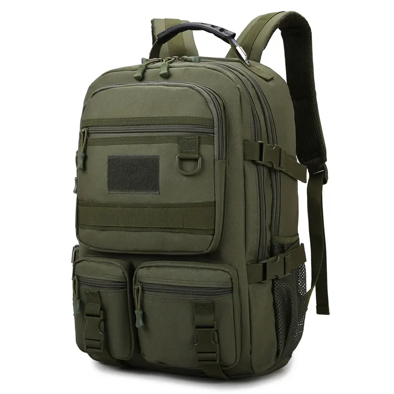 35L grüne Herren-Rucksäcke, Outdoor-Rucksack, wasserdichter Erweiterungs- und Erweiterungsrucksack für Reisen, Wandern, Camping, Jagdtasche Image