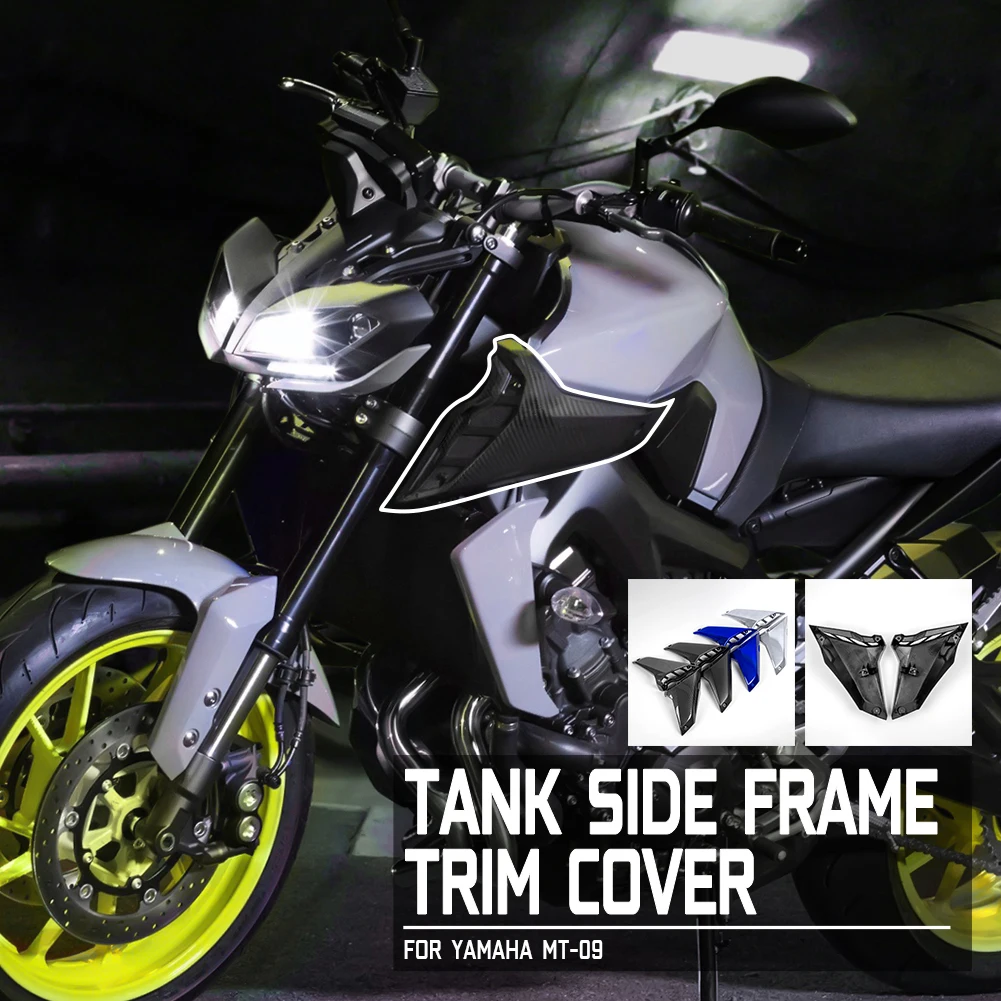 Für Yamaha MT FZ 09 MT09 MT-09 Motorrad Tankverkleidung Seitenverkleidung Luftansaugabdeckung Panel 2017-2020 Image