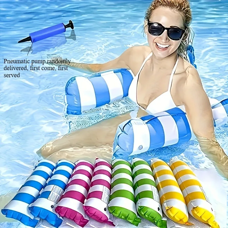 Aufblasbare PVC-Pool-Luftmatratze für Erwachsene, Multifunktionale Sonnenliege für Pool, Strand und See, Tragbare Reise-Luftmatratze