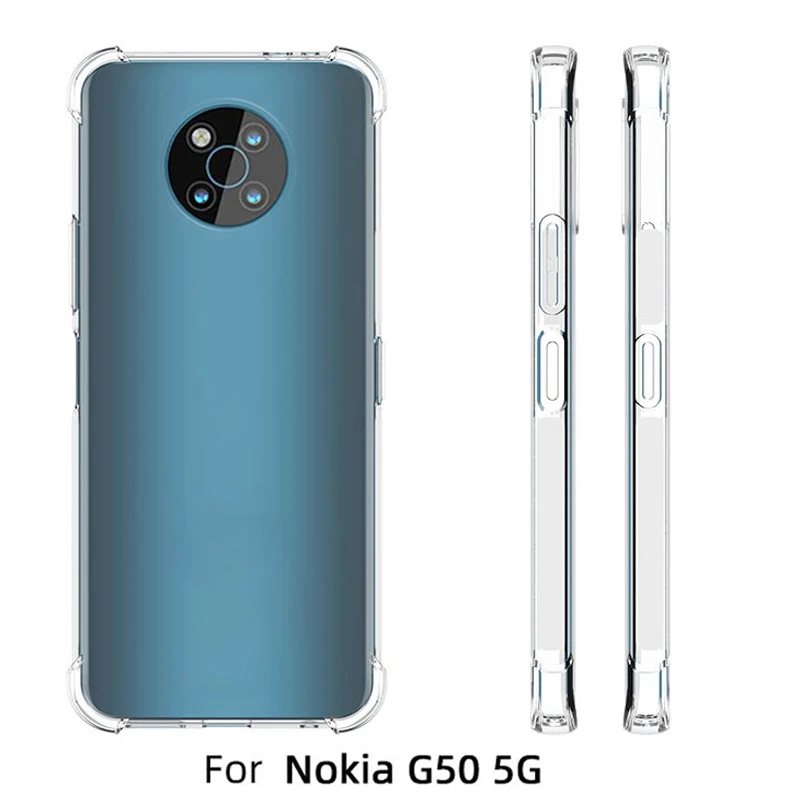 Für Nokia G50 5G TA-1358 Fall Air Kissen Stoßfest Airbag Silikon Weiche TPU Zurück Abdeckung Fall für Nokia G50 NokiaG50 TA 1390 1370 Image
