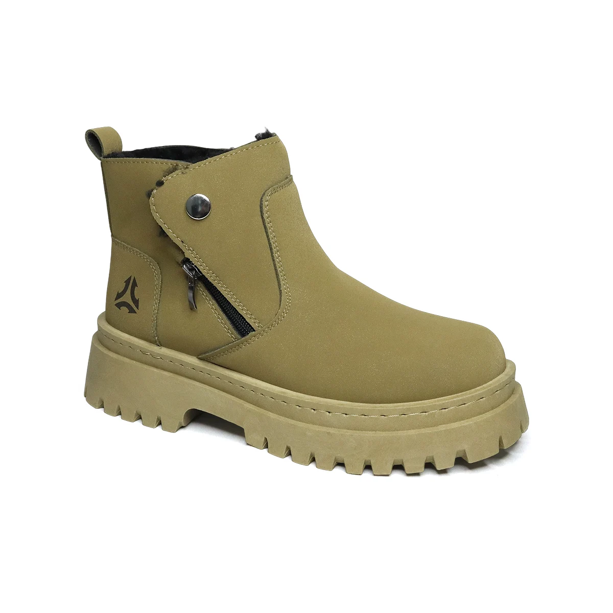 Fipatbu Neue Herbstschuhe für Herren, stilvolle Motorrad-Lederstiefel, bequeme Outdoor-Freizeitstiefel, Herren-Schnürstiefel