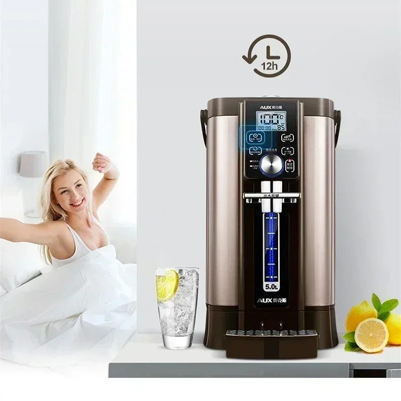 Elektrische Wärmflasche, automatische Wärmedämmung, Haushaltswasserkocher, Thermostat, All-in-One-Edelstahl mit großer Kapazität Image