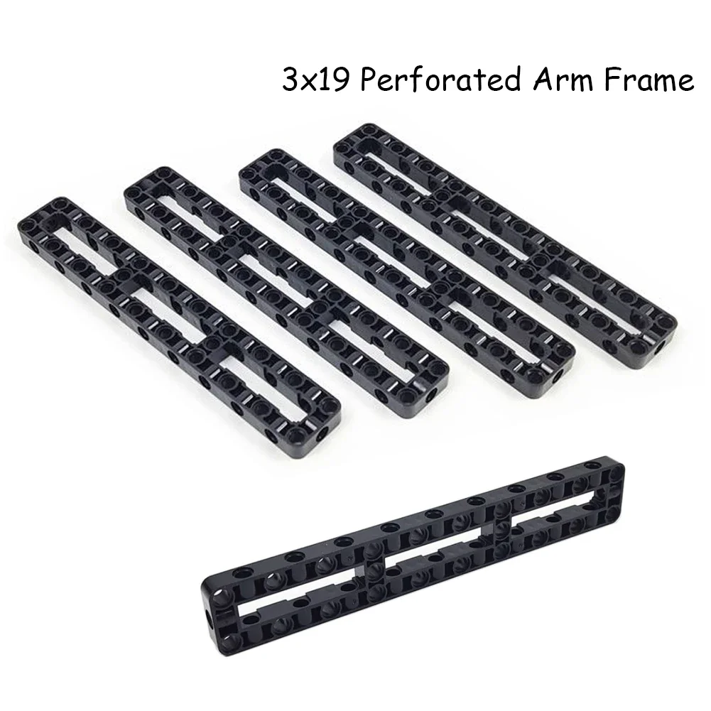 5PCS 3x19 Liftarm Geändert Rahmen Dicke Loch Arm Center Strahl Technische Teile MOC für 67491 6377025 SP3 bausteine DIY Auto Image