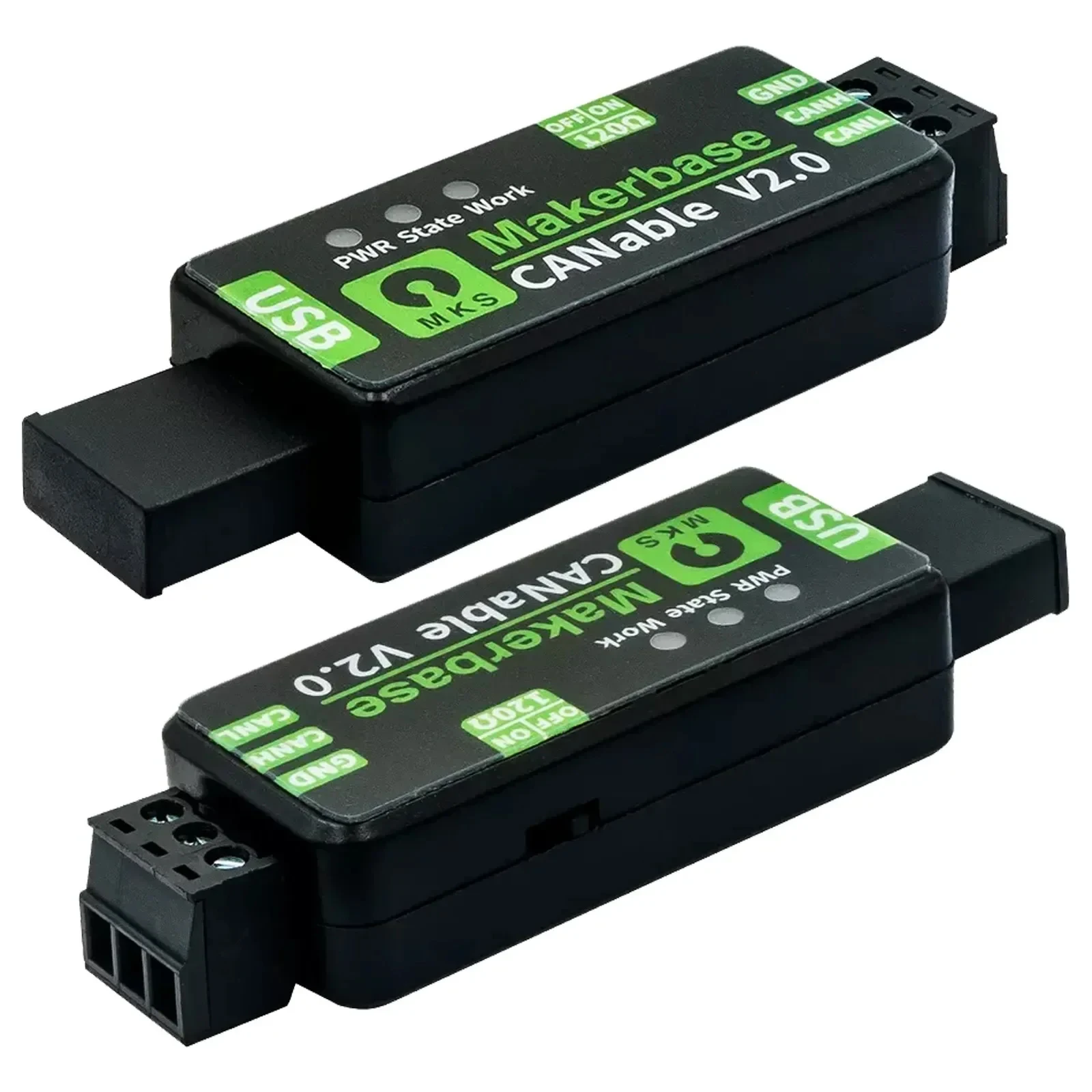 MKS CANable V2.0 S CZN-Analysator mit Schutzhülle USB-zu-CAN-Adapter mit 0,5 m Kabel Image