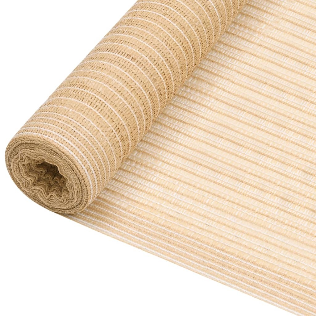 vidaXL Zaunblende Beige 1,5x50 m HDPE 150 g/m² Image