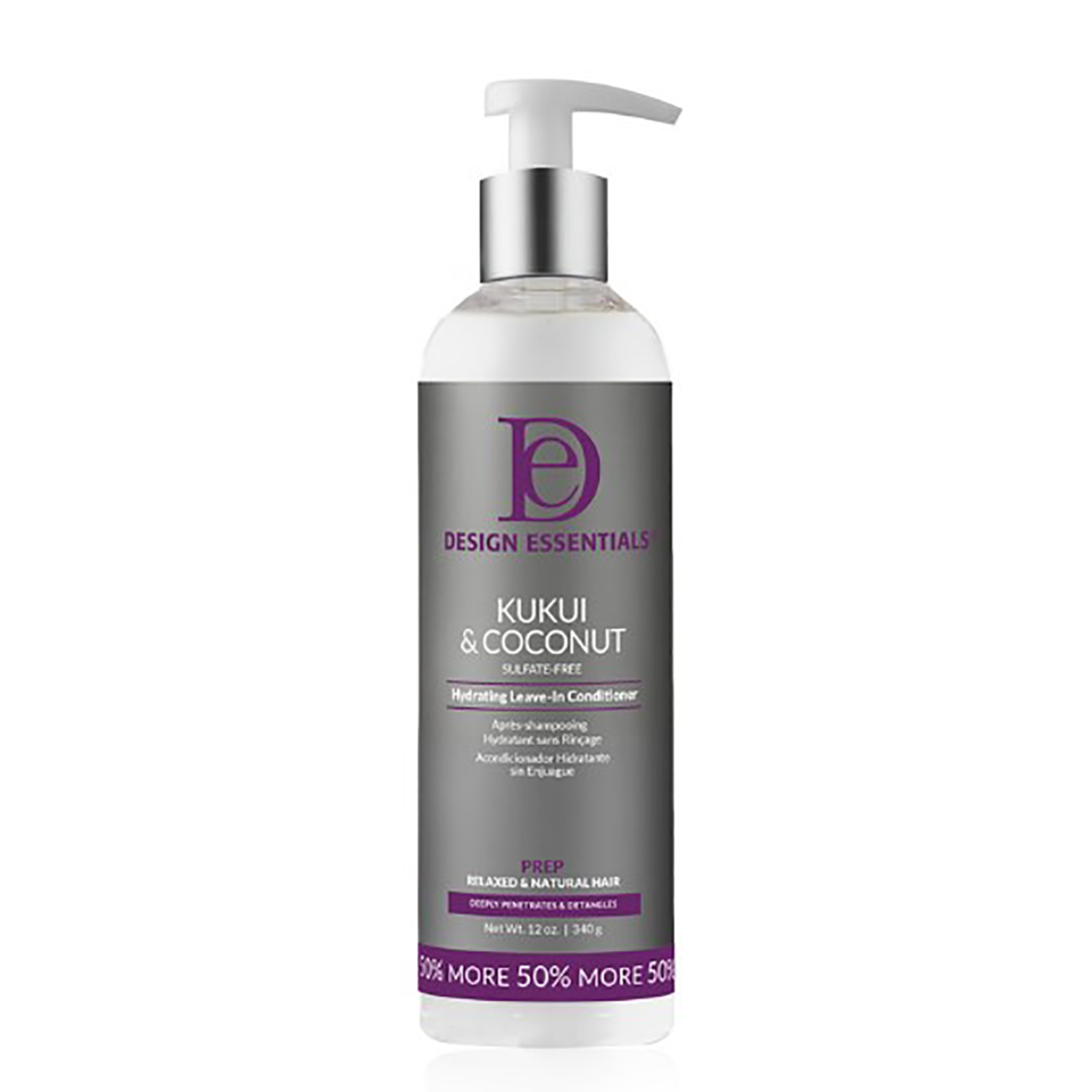 Design Essentials Kukui & Coconut Hydrating Leave-In Conditioner 12oz - Design Essentials